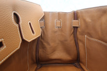 将图片加载到图库查看器,HERMES BIRKIN 30 Togo leather Gold □Q刻印 Hand bag 800020085