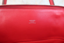 将图片加载到图库查看器,HERMES/BOLIDE 31 Clemence leather Rouge casaque □Q刻印 Shoulder bag 800020176