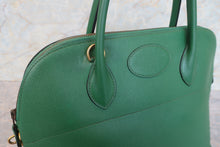 將圖片載入圖庫檢視器 HERMES/エルメス ボリード35 バイカラー クシュベル グリーン/ネイビー 〇V刻印 ショルダーバッグ 700090136