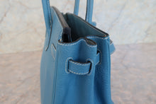 画像をギャラリービューアに読み込む, HERMES/エルメス バーキン30 トリヨンクレマンス ブルージーン □H刻印 ハンドバッグ 800010032