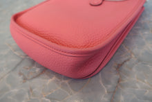 将图片加载到图库查看器,HERMES EVELYNE TPM Clemence leather Rose azalee Y刻印 Shoulder bag 700120052
