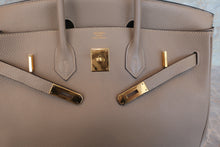 画像をギャラリービューアに読み込む, HERMES/エルメス バーキン35 トゴ トゥルティエールグレー □L刻印 ハンドバッグ 700080079