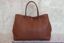 將圖片載入圖庫檢視器 HERMES/エルメス ガーデンパーティPM ネゴンダ ブラウン □K刻印 トートバッグ 700090141