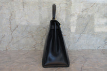 画像をギャラリービューアに読み込む, HERMES/エルメス ケリー28 ボックスカーフ ネイビー 〇J刻印 ハンドバッグ 700060052