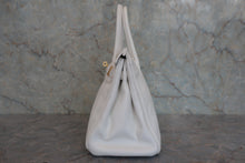 将图片加载到图库查看器,HERMES BIRKIN 30 Clemence leather White □L刻印 Hand bag 800020098