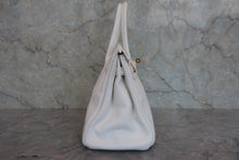 将图片加载到图库查看器,HERMES BIRKIN 30 Clemence leather White □L刻印 Hand bag 800020098