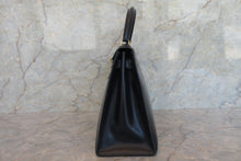 画像をギャラリービューアに読み込む, HERMES/エルメス ケリー28 ボックスカーフ ネイビー 〇J刻印 ハンドバッグ 700060052