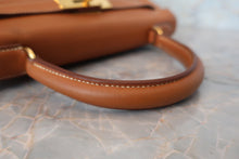 画像をギャラリービューアに読み込む, HERMES/エルメス ケリー28 ヴォースイフト ゴールド 〇Y刻印 ハンドバッグ 800010073