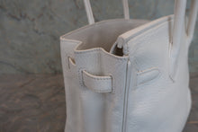 将图片加载到图库查看器,HERMES BIRKIN 30 Clemence leather White □L刻印 Hand bag 800020098