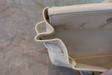 将图片加载到图库查看器,HERMES BIRKIN 30 Clemence leather White □L刻印 Hand bag 800020098