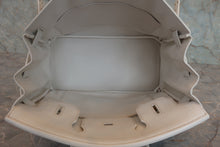 将图片加载到图库查看器,HERMES BIRKIN 30 Clemence leather White □L刻印 Hand bag 800020098