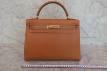画像をギャラリービューアに読み込む, HERMES/エルメス ケリー32 クシュベル ゴールド □C刻印 ショルダーバッグ 800020166