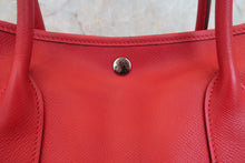 将图片加载到图库查看器,HERMES GARDEN PARTY PM Epsom leather Rouge casaquevA刻印 Tote bag 800040012