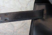 画像をギャラリービューアに読み込む, HERMES/エルメス ケリー28 ボックスカーフ ネイビー 〇J刻印 ハンドバッグ 700060052