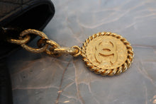 Load image into Gallery viewer, CHANEL Medallion Tote Caviar skin Black/Gold hadware Tote bag 800080130