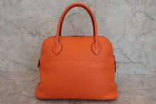 Load image into Gallery viewer, HERMES/BOLIDE 31 Clemence leather Orange □H Engraving Shoulder bag 800020117