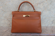画像をギャラリービューアに読み込む, HERMES/エルメス ケリー32 クシュベル ゴールド □E刻印 ショルダーバッグ 700080069