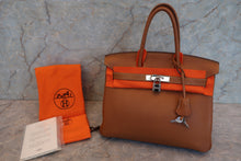 Load image into Gallery viewer, HERMES BIRKIN 30 Togo leather Gold □K Engraving Hand bag 700090082