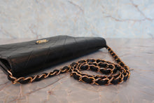 Load image into Gallery viewer, CHANEL Matelasse push lock chain shoulder bag Lambskin Black/Gold Hardware Shoulder bag 800080139
