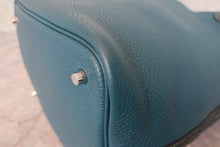 将图片加载到图库查看器,HERMES PICOTIN LOCK CASAQUE MM Clemence leather Vert bosphore/Vert cypres Z刻印 Hand bag 800010046