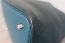 将图片加载到图库查看器,HERMES PICOTIN LOCK CASAQUE MM Clemence leather Vert bosphore/Vert cypres Z刻印 Hand bag 800010046