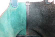 将图片加载到图库查看器,HERMES PICOTIN LOCK CASAQUE MM Clemence leather Vert bosphore/Vert cypres Z刻印 Hand bag 800010046