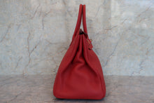 Load image into Gallery viewer, HERMES BIRKIN 35 Togo leather Rouge casaque □Q Engraving Hand bag 700080132