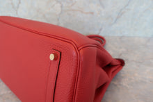 Load image into Gallery viewer, HERMES BIRKIN 35 Togo leather Rouge casaque □Q Engraving Hand bag 700080132