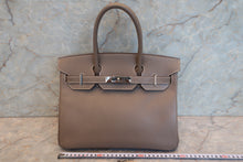 將圖片載入圖庫檢視器 HERMES/エルメス バーキン30 ヴォーエプソン エトゥープ □P刻印 ハンドバッグ 700090128