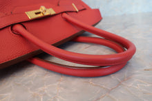 Load image into Gallery viewer, HERMES BIRKIN 35 Togo leather Rouge casaque □Q Engraving Hand bag 700080132