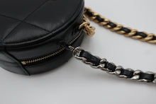Load image into Gallery viewer, CHANEL CHANEL19 Matelasse Round Chain shoulder bag Lambskin Black/Gold hardware/Silver hardware Shoulder bag 800090124