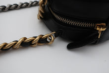 Load image into Gallery viewer, CHANEL CHANEL19 Matelasse Round Chain shoulder bag Lambskin Black/Gold hardware/Silver hardware Shoulder bag 800090124