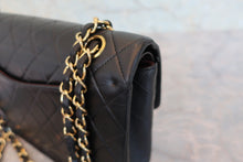 Load image into Gallery viewer, CHANEL Matelasse double Flap Double Chain shoulder bag Lambskin Black/Gold Hardware Shoulder bag 800080147