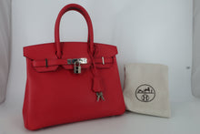 将图片加载到图库查看器,HERMES BIRKIN 30 Epsom leather Bougainvillier □N刻印 Hand bag 800100013