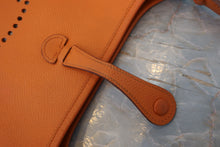 Load image into Gallery viewer, HERMES EVELYNE TPM Epsom leather Orange □H Engraving Shoulder bag 800050069