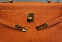 將圖片載入圖庫檢視器 HERMES/エルメス ケリー32 トゴ オレンジ □F刻印 ショルダーバッグ 700090147