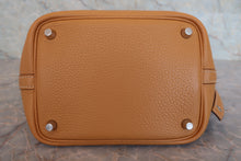 Load image into Gallery viewer, HERMES PICOTIN LOCK PM Clemence leather Natural sable □R Engraving Hand bag 800080179