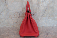 Load image into Gallery viewer, HERMES BIRKIN 25 Togo leather Rouge pivoine T Engraving Hand bag 700080122