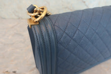 将图片加载到图库查看器,CHANEL/香奈儿 Leboy 链条包 荔枝皮 Blue/Gold hadware(蓝色/金色金属) 肩背包 800020194