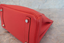 Load image into Gallery viewer, HERMES BIRKIN 25 Togo leather Rouge pivoine T Engraving Hand bag 700080122