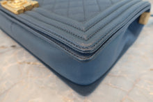 将图片加载到图库查看器,CHANEL/香奈儿 Leboy 链条包 荔枝皮 Blue/Gold hadware(蓝色/金色金属) 肩背包 800020194