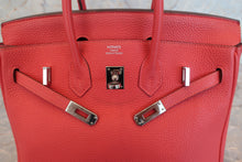 Load image into Gallery viewer, HERMES BIRKIN 25 Togo leather Rouge pivoine T Engraving Hand bag 700080122