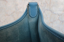 Load image into Gallery viewer, HERMES EVELYNE 3GM Clemence leather Blue jean □L Engraving Shoulder bag 800050109