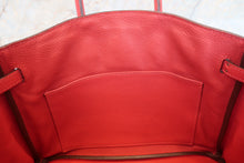 Load image into Gallery viewer, HERMES BIRKIN 25 Togo leather Rouge pivoine T Engraving Hand bag 700080122