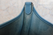 Load image into Gallery viewer, HERMES EVELYNE 3GM Clemence leather Blue jean □L Engraving Shoulder bag 800050109
