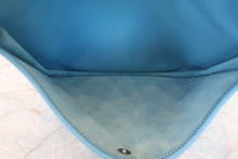 Load image into Gallery viewer, HERMES EVELYNE 3GM Clemence leather Blue jean □L Engraving Shoulder bag 800050109