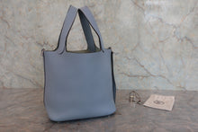 Load image into Gallery viewer, HERMES PICOTIN LOCK PM Clemence leather Blue lin □Q Engraving Hand bag 800080094