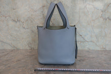Load image into Gallery viewer, HERMES PICOTIN LOCK PM Clemence leather Blue lin □Q Engraving Hand bag 800080094