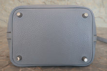 Load image into Gallery viewer, HERMES PICOTIN LOCK PM Clemence leather Blue lin □Q Engraving Hand bag 800080094