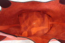 Load image into Gallery viewer, HERMES PICOTIN LOCK Eclat MM Clemence leather/Swift leather Orange poppy/Bordeaux A Engraving Hand bag 700070078